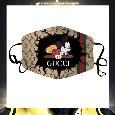 face mask gucci mickey mouse|mickey gucci disneyland.